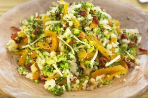 Bulgur csírával, karfollal és brokkolival