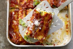Vegetáriánus cannelloni